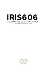 IRIS IRIS606 Installation Manual & Users Manual preview