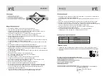 Preview for 3 page of IRIT IR-8222 Manual Instruction