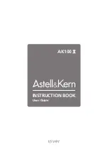 IRiver Astell & Kern AK100 II Instruction Book preview