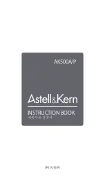 Предварительный просмотр 24 страницы IRiver Astell & Kern AK500A Instruction Book