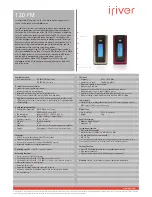 Preview for 2 page of IRiver T20 1GB User Manual