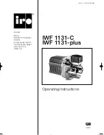 Preview for 1 page of IRO IWF 1131-C Operating Instructions Manual