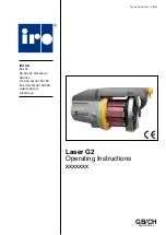 Preview for 1 page of IRO Laser G2 Operating Instructions Manual