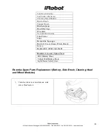 Предварительный просмотр 65 страницы iRobot Roomba 510 Service Manual