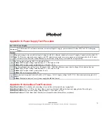 Предварительный просмотр 73 страницы iRobot Roomba 510 Service Manual