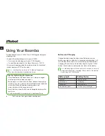 Предварительный просмотр 8 страницы iRobot Roomba 800 Owner'S Manual