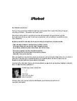 Предварительный просмотр 2 страницы iRobot Scooba 230 Owner'S Manual