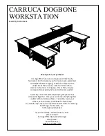 Предварительный просмотр 1 страницы Iron Age Office CARRUCA DOGBONE WORKSTATION Assembly Instructions Manual