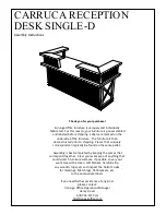 Iron Age Office CARRUCA RECEPTION DESK SINGLE-D Assembly Instructions Manual preview