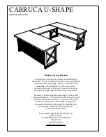 Iron Age Office CARRUCA U-SHAPE Assembly Instructions Manual preview