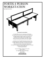 Iron Age Office FORTIS 4 PERSON L-SHAPE WORKSTATION Assembly Instructions Manual preview