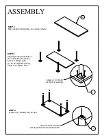 Предварительный просмотр 3 страницы Iron Age Office LUXE SINGLE Assembly Instructions