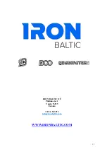 Preview for 15 page of Iron Baltic G2 Safety And Operating Instructions Manual