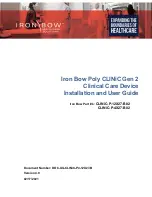 Iron Bow CLINiC-P-12X27-B02 Installation And User Manual preview