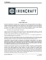 Предварительный просмотр 30 страницы IronCraft 6000 Series Operation Manual