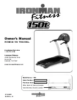 Preview for 1 page of Ironman Fitness 150t Owner'S Manual