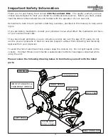 Preview for 4 page of Ironman Fitness 235r Owner'S Manual