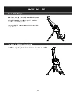 Preview for 14 page of Ironman Fitness ATIS 1000 Owner'S Manual