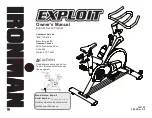 Ironman Fitness Exploit Owner'S Manual preview