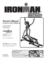 Ironman Fitness Ironman Elliptical 125E Owner'S Manual preview