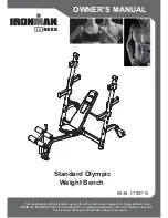 Ironman Fitness Standard Olympic
 Weight Bench Owner'S Manual preview