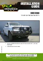 Preview for 1 page of Ironman4x4 BBCD068 Installation Manual