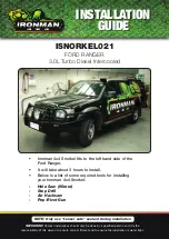 Предварительный просмотр 1 страницы Ironman4x4 ISNORKEL021 Installation Manual