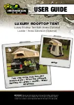 Ironman4x4 luxury rooftop tent User Manual preview