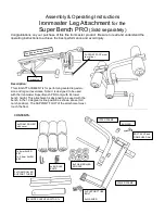 Ironmaster Leg Attachment Assembly & Operating Instructions preview