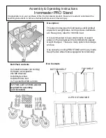 Preview for 1 page of Ironmaster PRO Stand Assembly & Operating Instructions