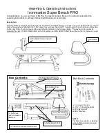 Ironmaster Super Bench PRO Assembly & Operating Instructions preview