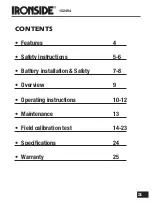 Preview for 3 page of Ironside 102494 Manual