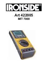 Ironside IMT 7000 Instruction Use preview