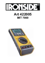 Предварительный просмотр 1 страницы Ironside IMT 7000 Instruction Use