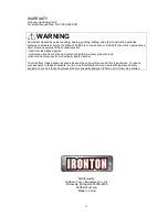 Preview for 11 page of Ironton 45964 Owner'S Manual