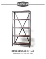 Preview for 1 page of Ironwood CROSSROADS SHELF Assembly Instructions Manual