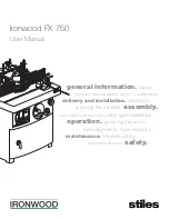 Ironwood FX 750 User Manual preview