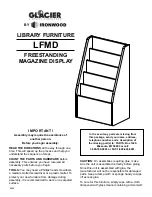 Ironwood Glacier Library Furniture LFMD Assembly Instructions Manual предпросмотр