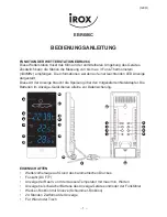 IROX EBR606C Instruction Manual предпросмотр