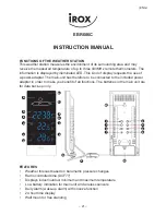 Предварительный просмотр 21 страницы IROX EBR606C Instruction Manual