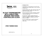 Предварительный просмотр 1 страницы IROX HTR21 User Manual