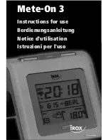 Preview for 1 page of IROX Mete-On 3 Instructions For Use Manual