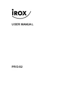 Preview for 1 page of IROX PRO-X2 User Manual