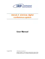 Предварительный просмотр 1 страницы IRP DWCS2.4 User Manual