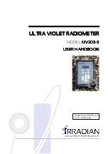 Предварительный просмотр 1 страницы Irradian UV203-3 User Manual