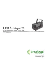 Preview for 1 page of Irradiant LED Archispot 20 User Manual