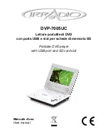 Irradio DVP-7005UC User Manual preview