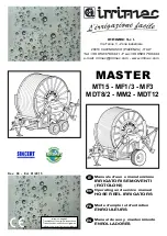 Предварительный просмотр 1 страницы Irrimec MASTER MDT12 Operating And Service Manual