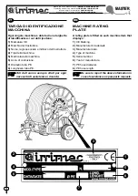 Preview for 10 page of Irrimec MASTER MDT12 Operating And Service Manual