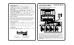 Preview for 1 page of Irritrol Junior Plus 2 Instruction Manual